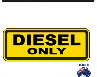 4 x diesel only petrol fuel stickers