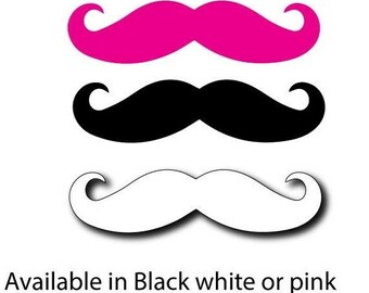 Mustache sticker popular bumper sticker  decal 200mm movember