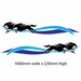 2m Wide Motorhome Campervan Horse Float Stripes Sticker Set Decals Des
