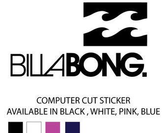Black billabong  surf /window jdm 4wd vinyl decal sticker 185mm x100mm