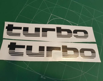 2 x turbo stickers 4wd 4x4 sticker