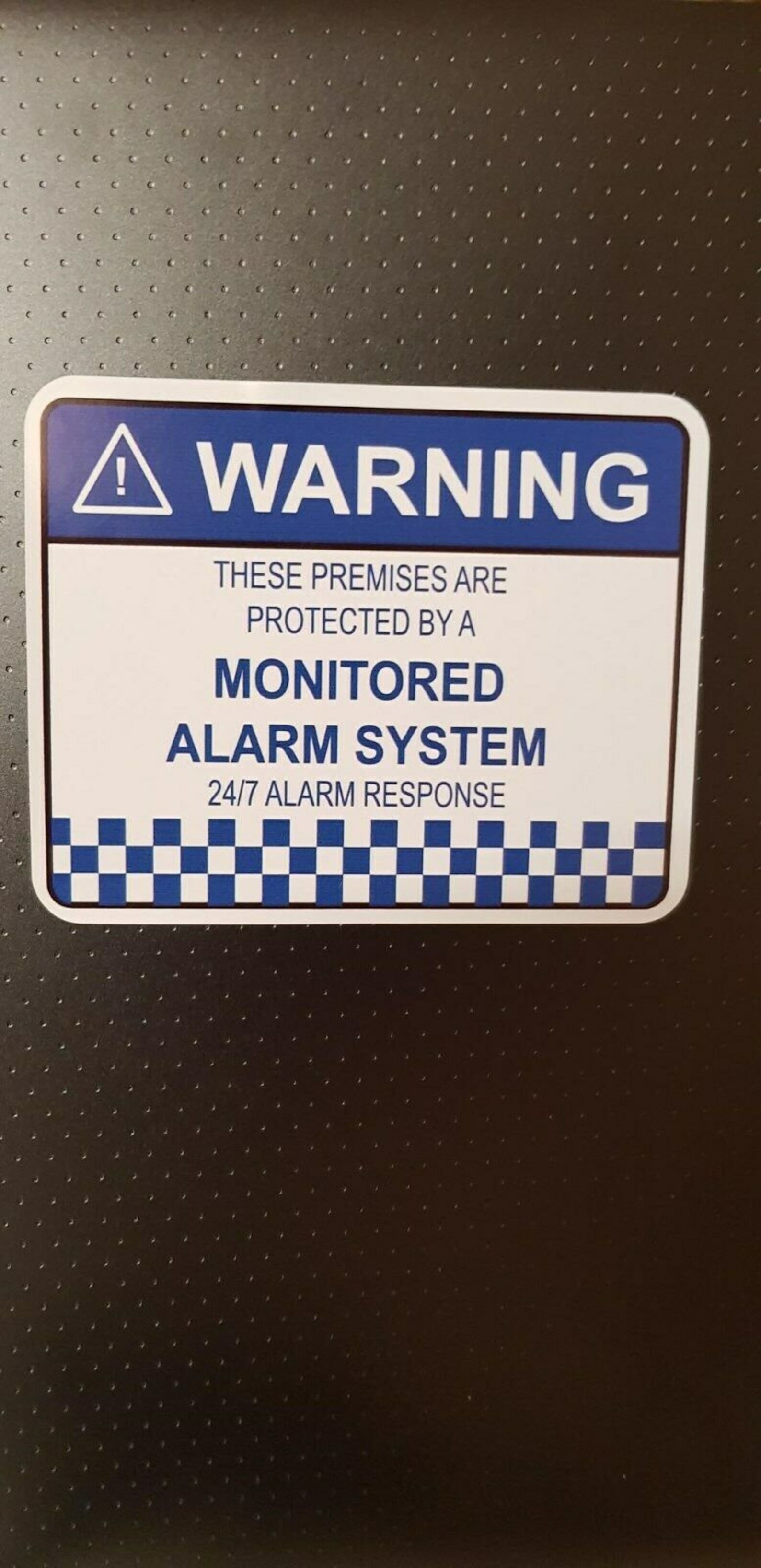 4 x alarm system monitored warning security stickers 130mm x Etsy