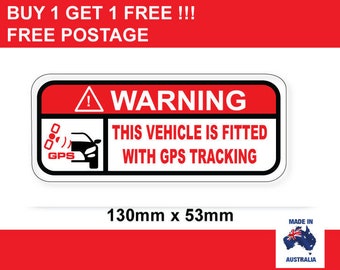 Gps tracking warning sticker tracking