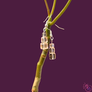 Original Pink Tower Glass Earrings