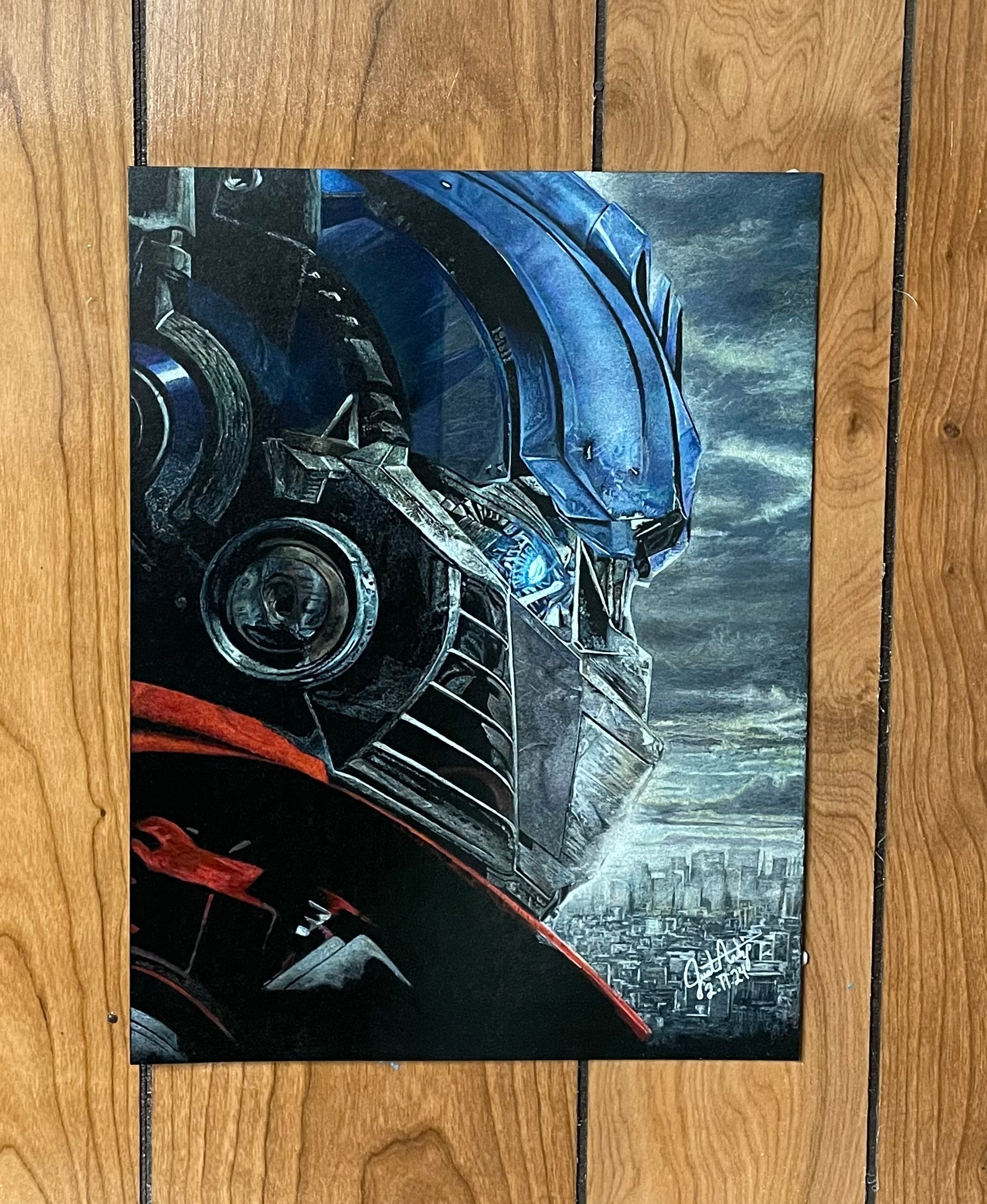 Optimus Prime Transformers Drawing Color Pencil Illustration Realistic ...