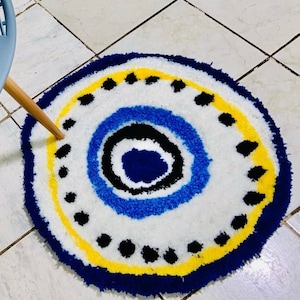 Evil eye rug