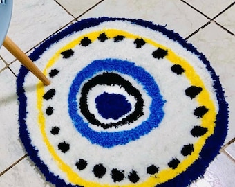 Evil eye rug