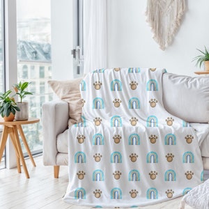 Velveteen Plush Blanket Mockup: Smart Object PSD (Digital Download)