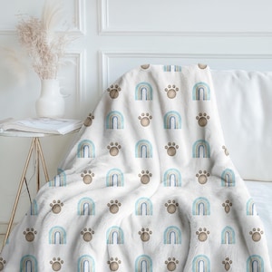Blanket Mockup PSD: Velveteen Fleece, Smart Object (Digital Download)