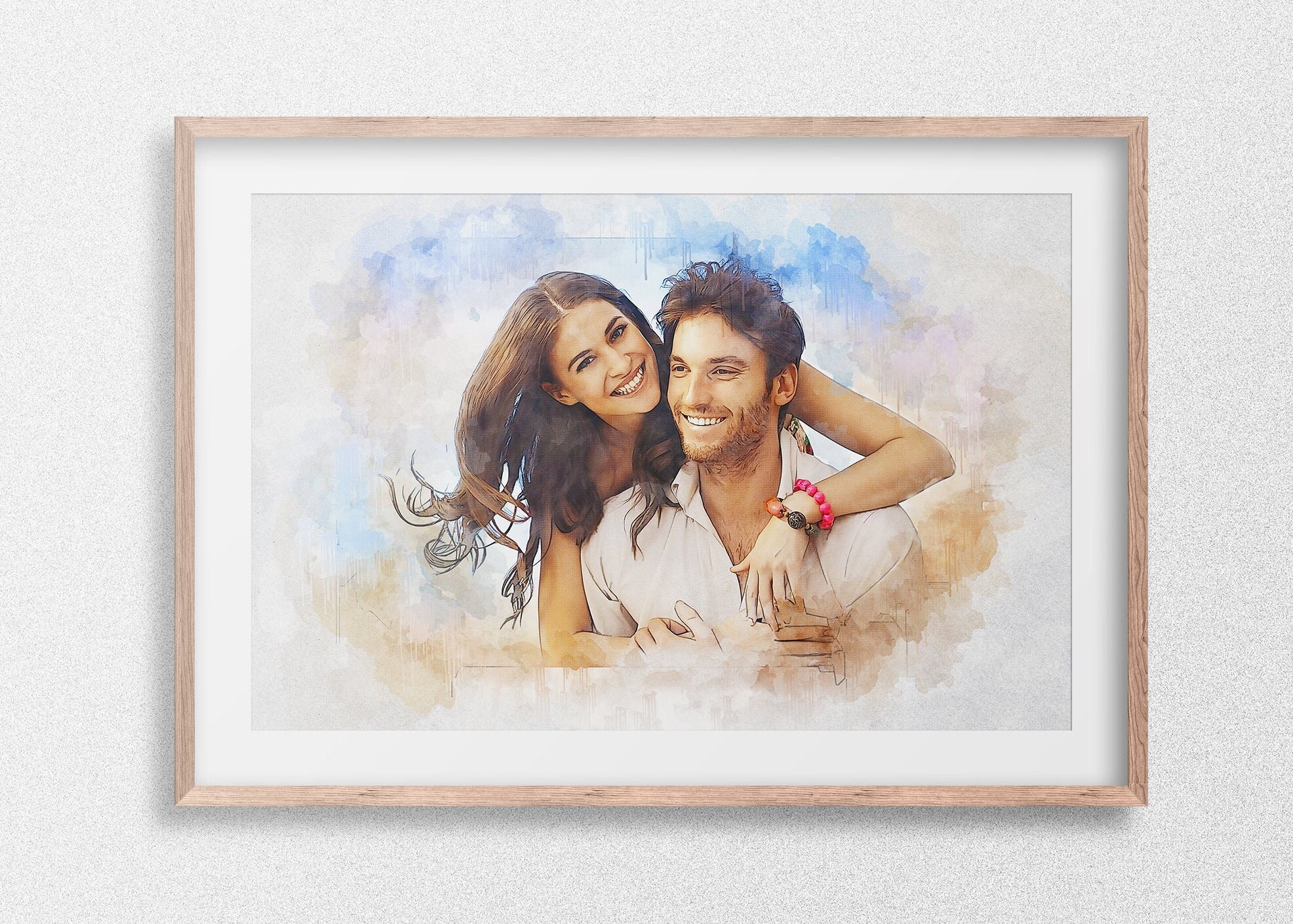 custom-couple-gift-portrait-from-photo-custom-wedding-gift-etsy