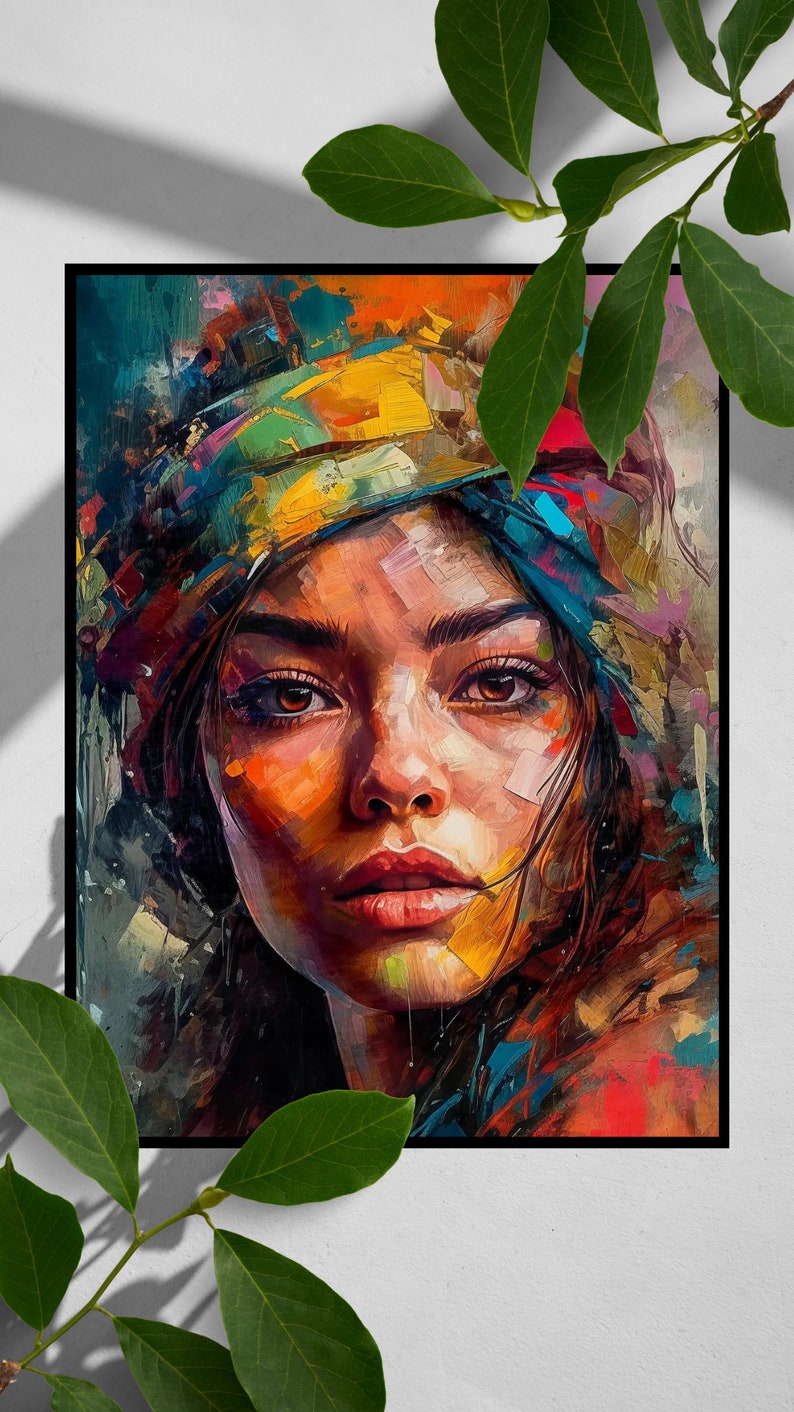 Modern Abstract Wall Art Print for Minimalist Home Decor Abstract