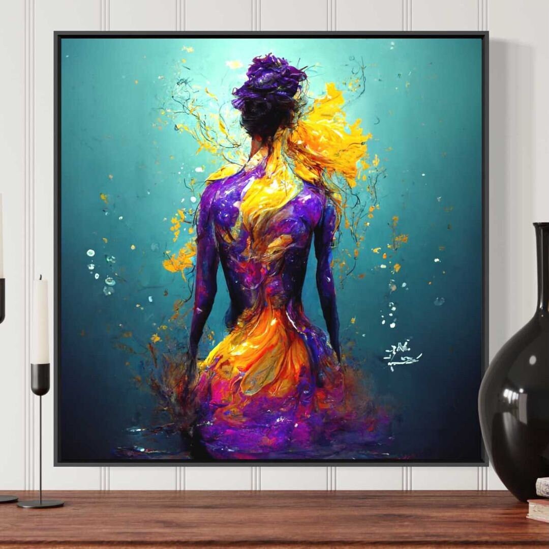 Printable Wall Art Abstract Mid Century Modern Digital Artwork Etsy