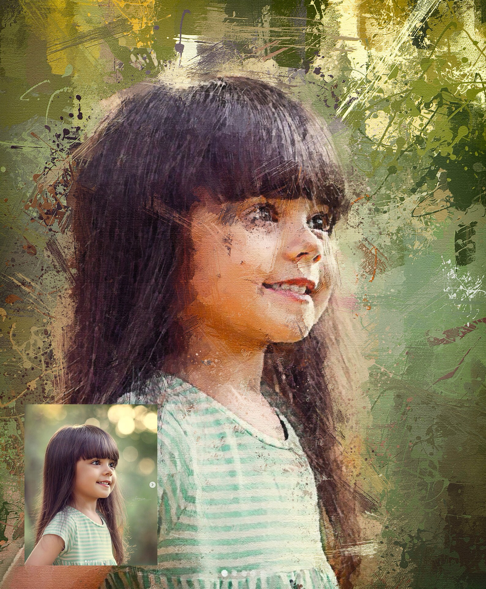 Custom Painting From Photo to Painting Custom Portrait From Photo Family Painting Custom Photo