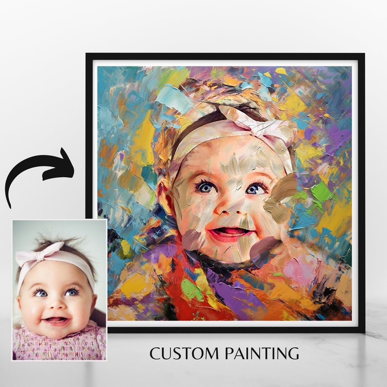 Custom Painting From Photo to Painting Custom Portrait From Etsy