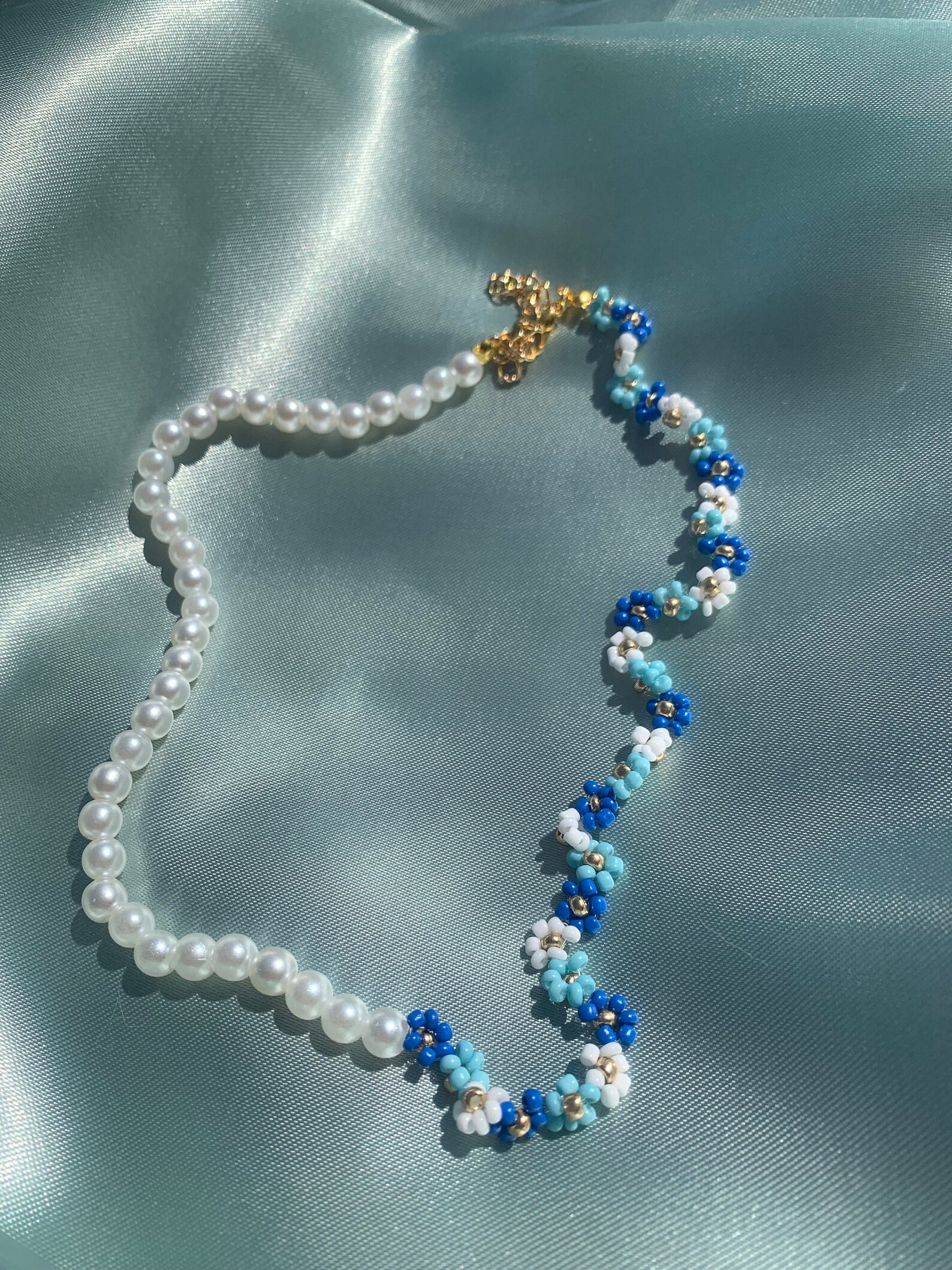 The Mia Heart Pearl Charm Necklace-White main image 0
