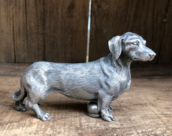 austin prodinc 1980 金属製　象の置物 ダークグレー Short Hair Dachshund Hood Ornament - Etsy
