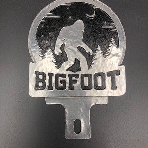Bigfoot License Plate Topper