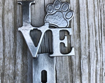 Love Paw License Plate Topper