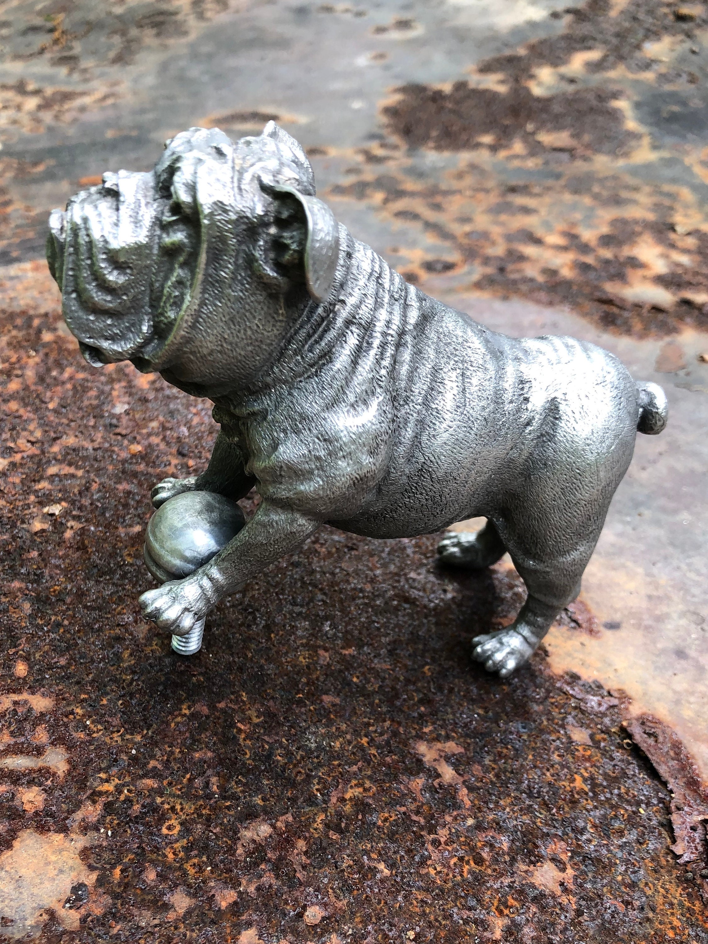 English Bulldog Hood Ornament - Etsy