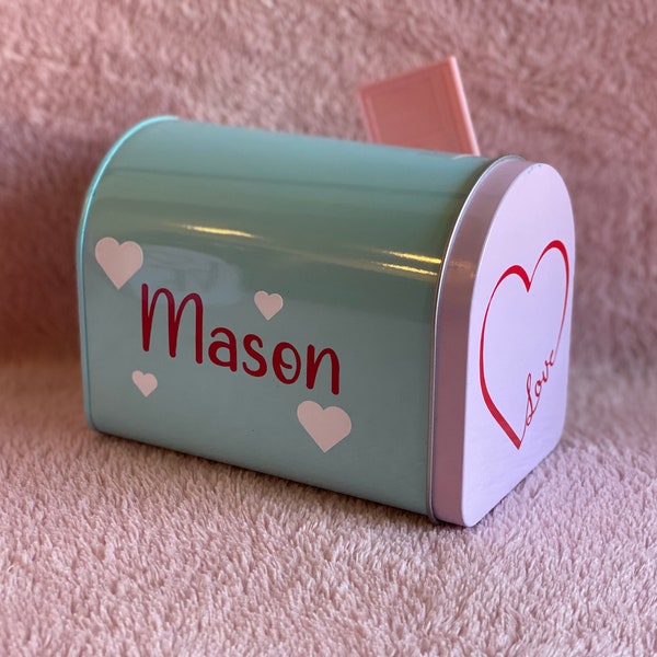 Kids Valentine Mailbox | Personalized Valentine Gift for Kid | Valentines gift | Mini Mailbox | Valentine mailbox for kid | Valentine Box