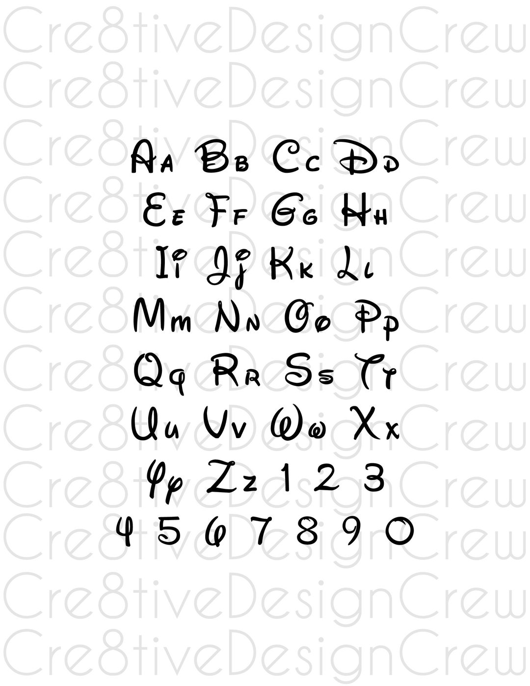 Mickey Alphabet SVG, Walt Alphabet SVG, Letters, Cricut File ...