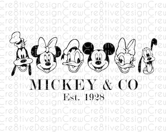 Mickey and Co SVG, Mouse SVG, Family Vacation SVG, Cut File, Digital File, Cricut, Silhouette
