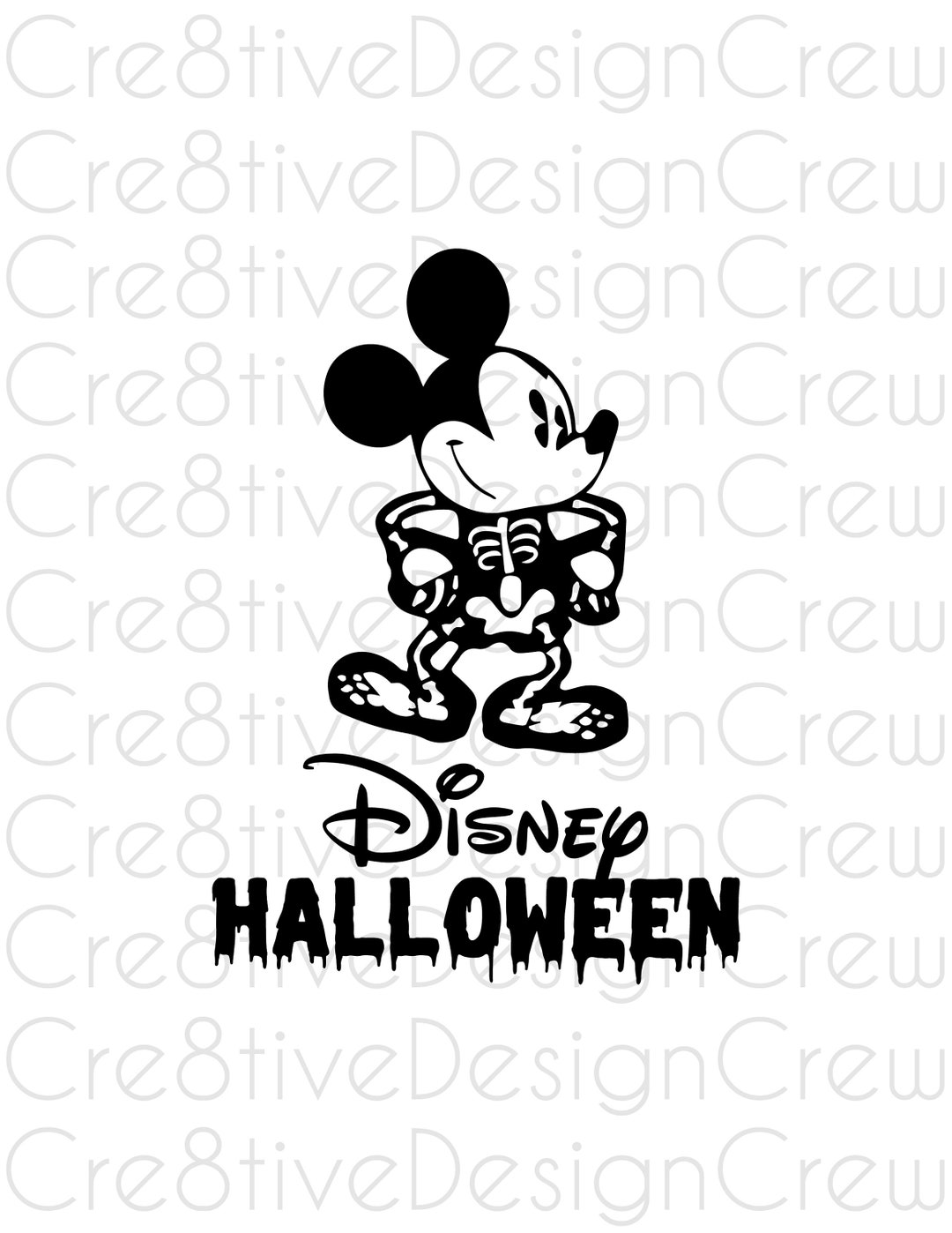 Mickey Skeleton SVG, Mickey Halloween SVG, Spooky, Skeleton, Cricut