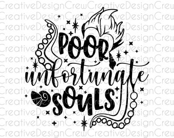 Poor Unfortunate Souls SVG, Little Mermaid SVG, Ursula SVG, Digital File, Cut File, Cricut, Silhouette