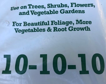 10-10-10 All-Purpose Organic Fertilizer - Granules For Lawn, Flower, Tree & Garden - 1lb