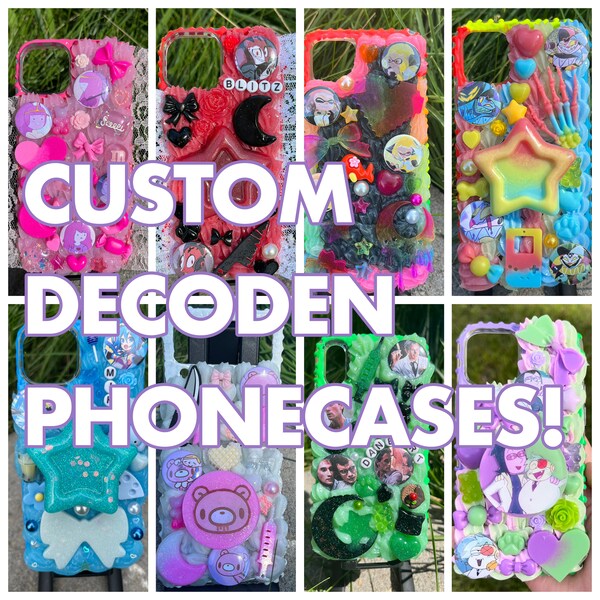 Custom Decoden Phone Case (Please read description !)