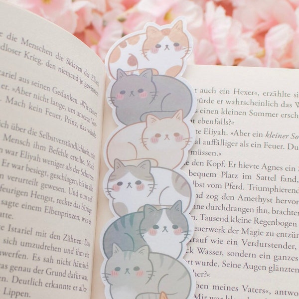 Cat Bookmark | Cute Bookmark | Cat Lover Gift | Stationery | Book Accessoires | Book Lover Gift | Bookmarks | Reading Gift | Cottagecore