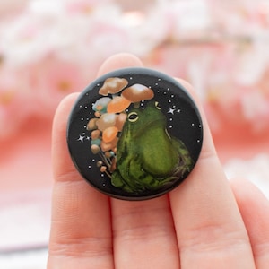 Magnete a forma di rana | Adorabili accessori da cucina a tema animali | Grazioso regalo di inaugurazione della casa | Decorazioni stravaganti per la cucina | Strega | Rospi | Funghi |