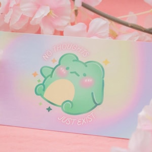 Carte de vœux Grenouille | Holographique | Unique | Carte postale | Cartes drôles | Carte de remerciement | Mignon | Carte postale | Carte d'anniversaire | poison | Impression d'art |