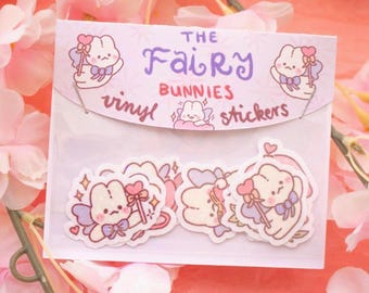 Fairy Sticker Set | 7 stickers | Scrapbooking | Poison | Cute Stickers | Waterproof | Vinyl | Fairy Core | Kawaii | Poison | Calendar Decor |