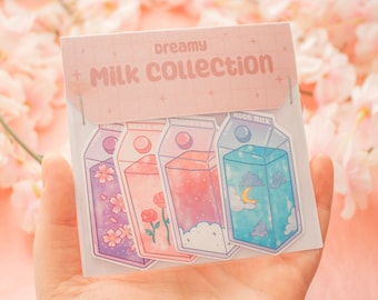 Milky Sticker Pack | Aesthetic | Journaling Stickers | Sticker Pack | Stationary | Cute Stickers | School | Planner Stickers |