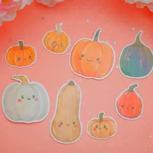Pumpkin Sticker Pack | Autumn Journal Stickers | Cute Fall Stickers | Cozy Planner Stickers | Pumpkin Spice Aesthetic image 1