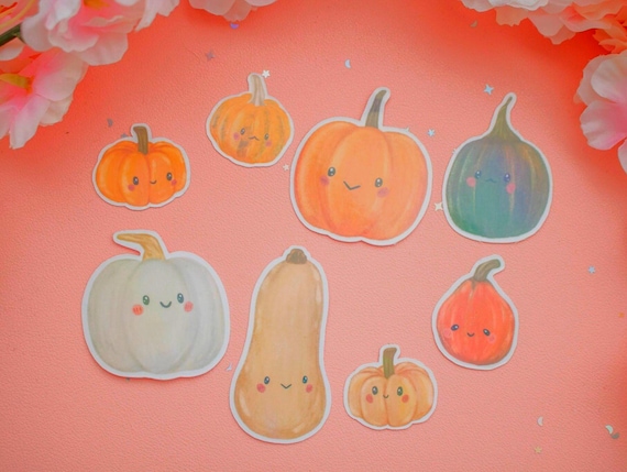 Pumpkin Sticker Pack | Autumn Journal Stickers | Cute Fall Stickers | Cozy Planner Stickers | Pumpkin Spice Aesthetic