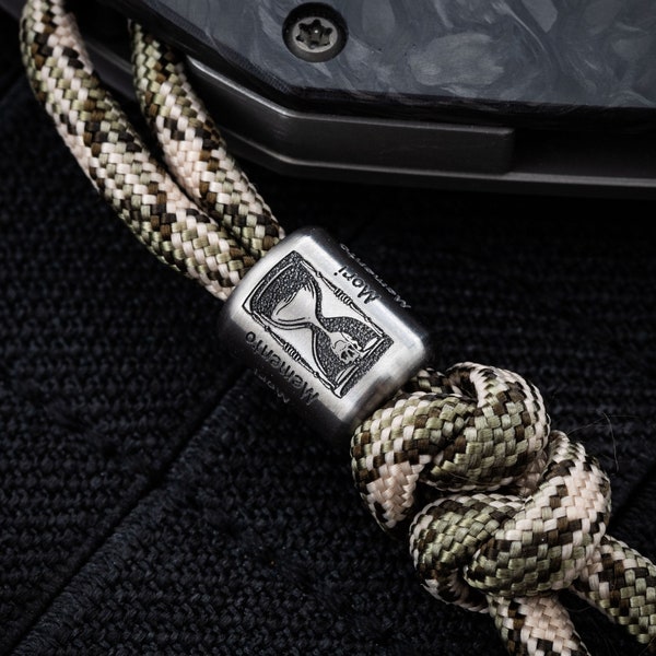 TITANIUM paracord EDC Lanyard Perlen MEMENTO mori