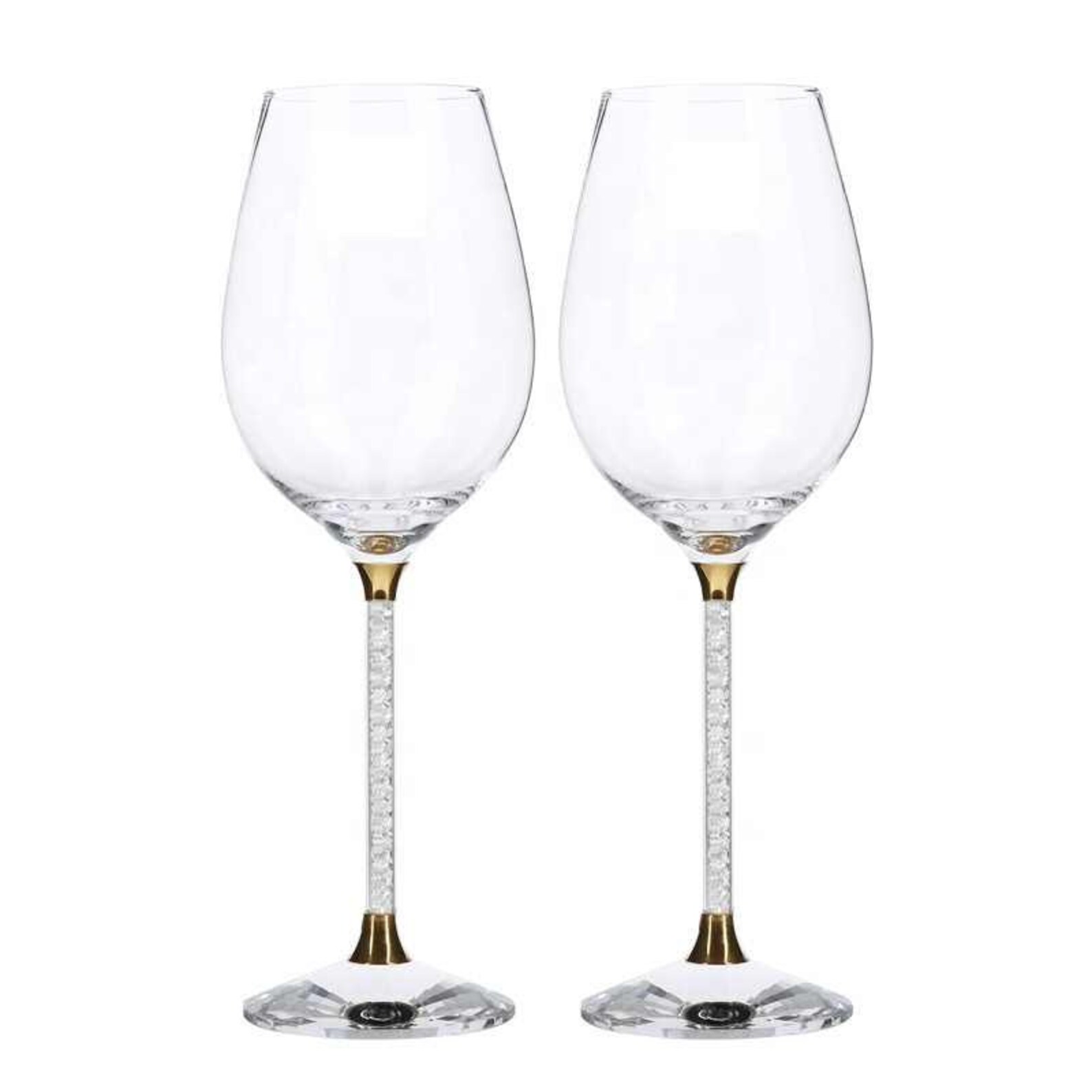 Diamond Wine Glasses Etsy