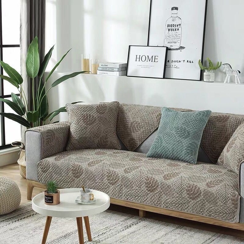Leaf Pattern Sofa Cushion Seasonal Sofa Cushion Antislip Etsy