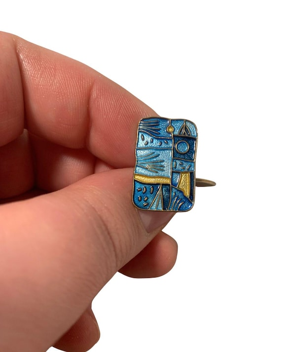 Vintage Norwegian Mid Century David Andersen Spring Cufflinks 1950s Four Seasons Series