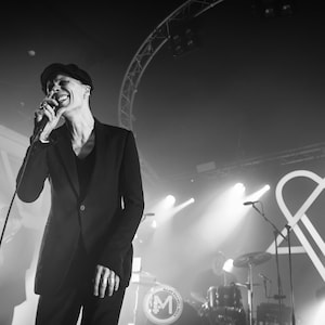 Ville Valo VV Him black and white photo print