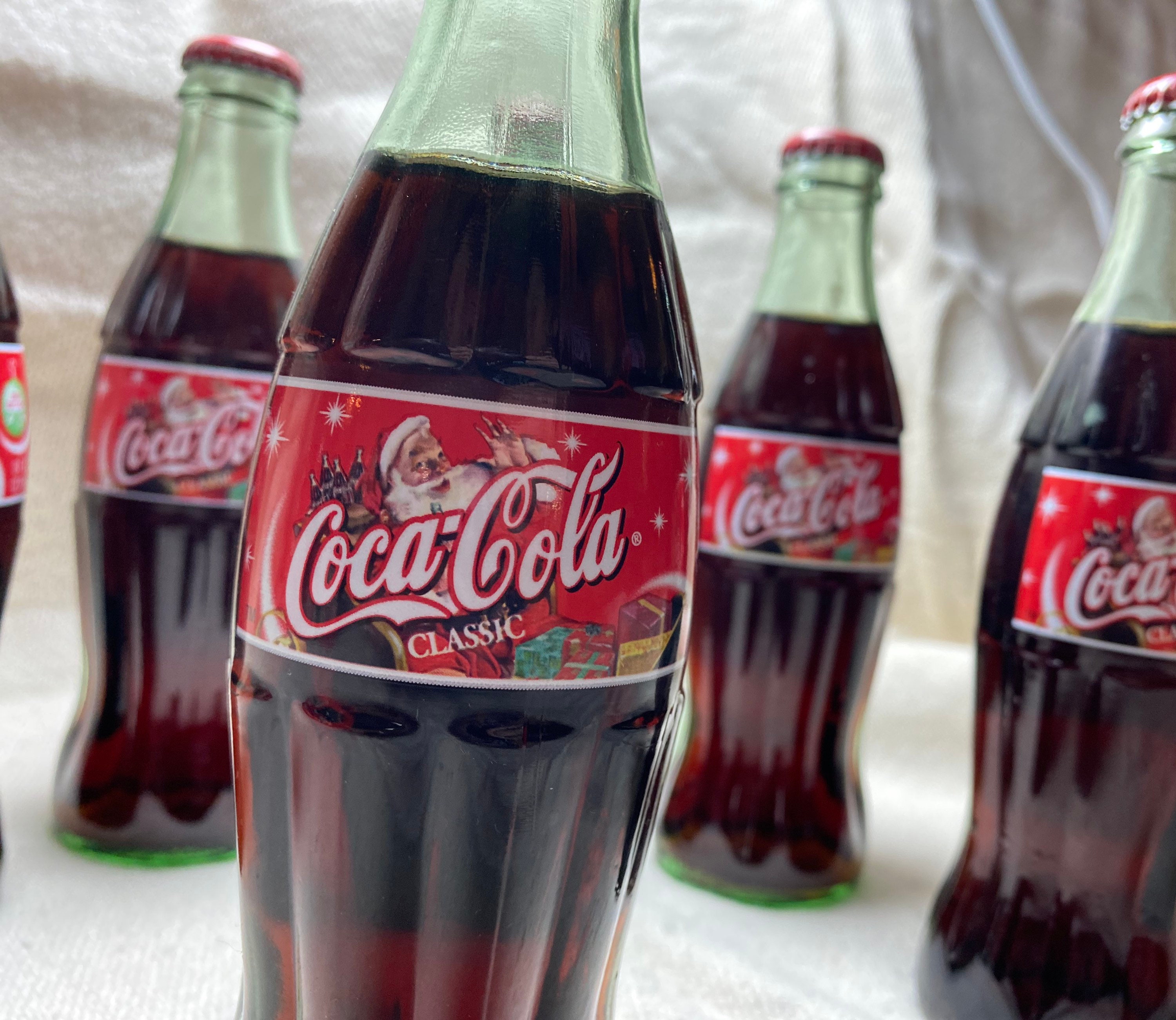 Rare Vintage CocaCola bottles 6pack Christmas 2001 Etsy