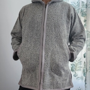 Moroccan djellaba jackets hooded . Handcrafted. Berber warm jacket