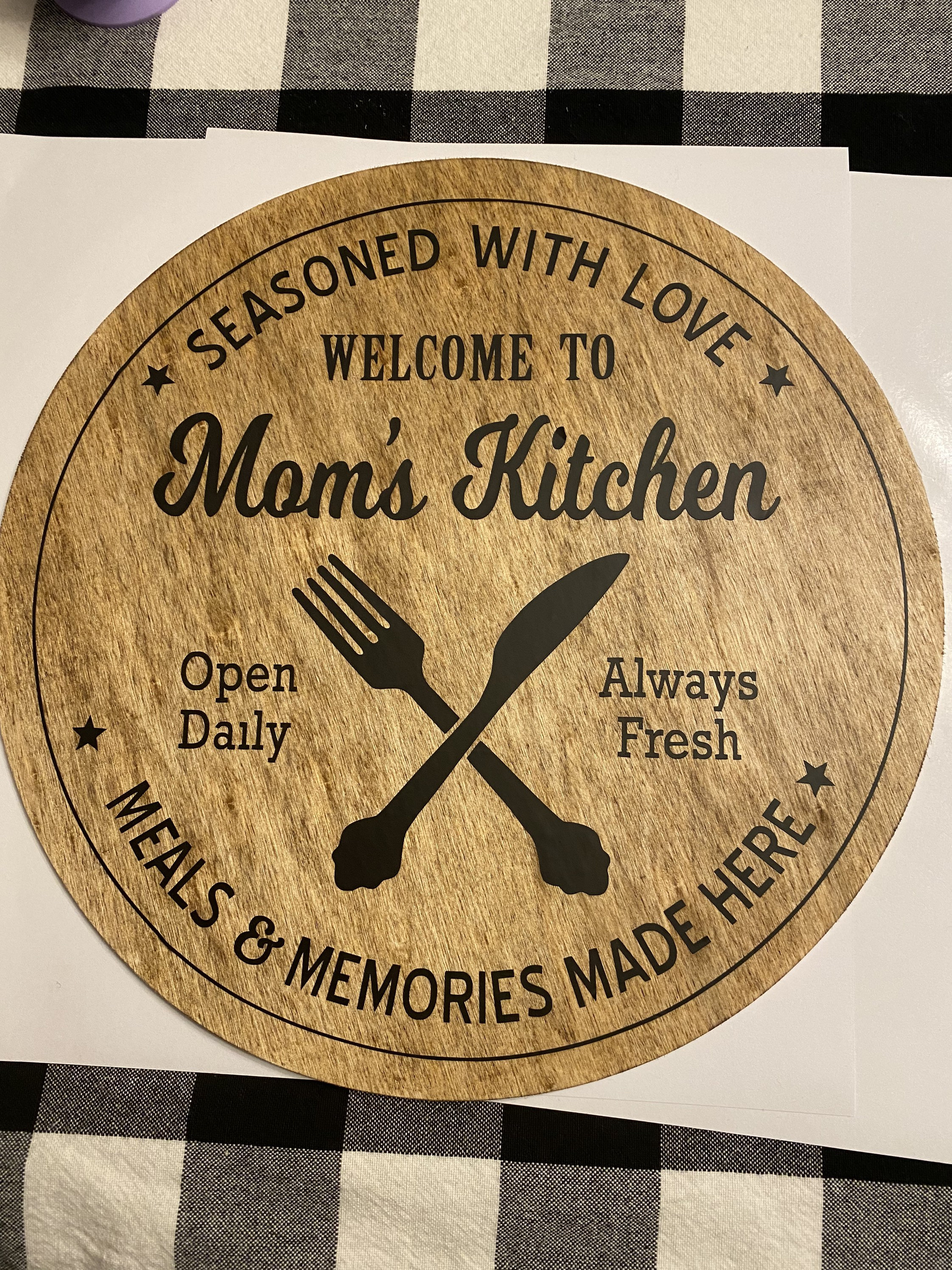 Kitchen Sign Rsa Kitchen Sign - Etsy