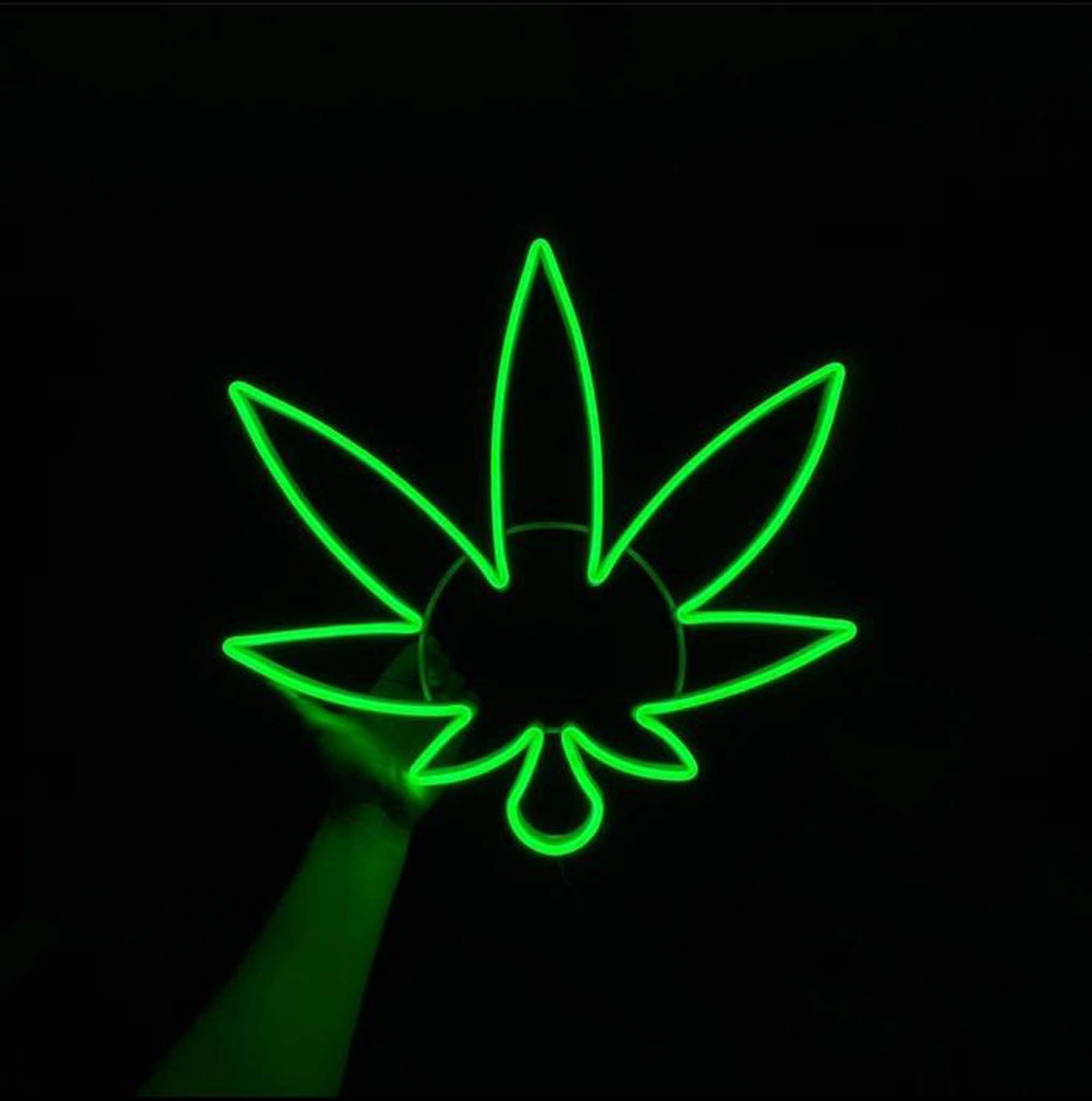 Handmade Weed Marijuana Neon Led Signs Weed Leaf Neon Signs | Etsy