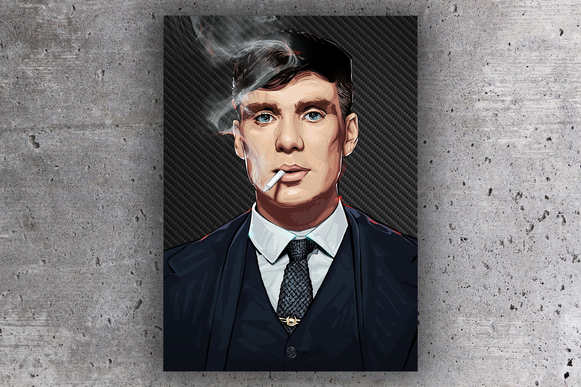 Carbon Poster Peaky Blinders 100 echte Kohlefaser Etsy
