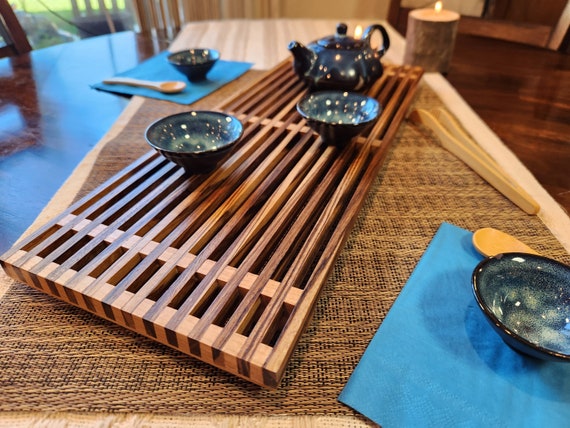 Zebrawood Kitchen Trivet: Handmade Water & Heat Resistant