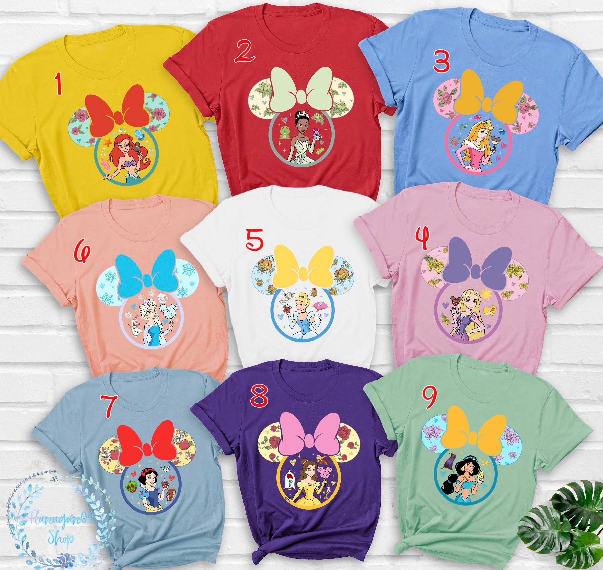 Discover Camiseta Las Princesas de Disney Hermosa Linda Vintage para Hombre Mujer