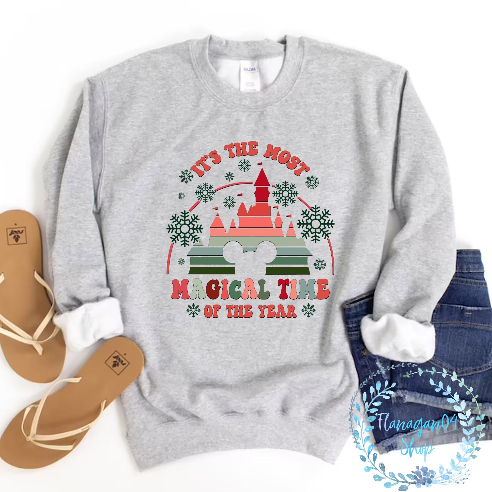 Discover Most Magical Time of the Year, Disney Castle Christmas Sweatshirt, Disneyland Christmas, Disney World Shirt, Disney Family hoodie, DL-310801